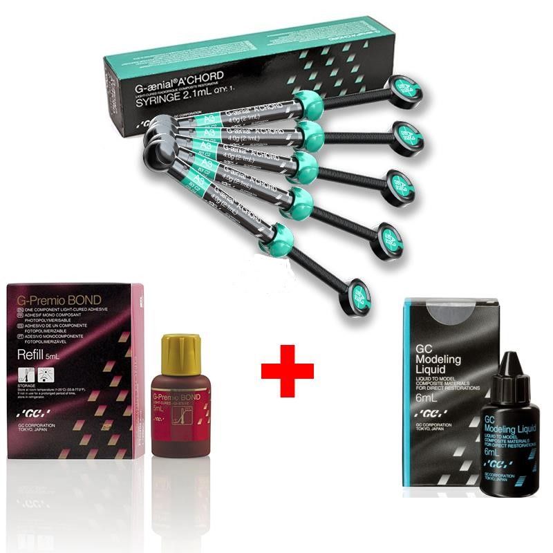 Gc Dental G-aenial Achord Kompozit - 5 Tüp + Bonding + Modeling Likit