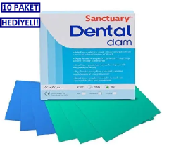Sanctuary Dental Dam Rubberdam Lastigi Mavi 10 Paket
                				Hediyeli..!
