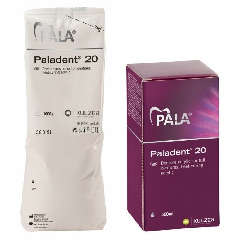 Heraeus Kulzer Paladent Akrilik  Sıcak 1kg Toz+500ml Likit