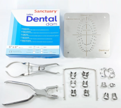 Dentreal Rubberdam Klemp ve Alet Seti + Rubberdam Şablonu + Rubberdam Lastiği