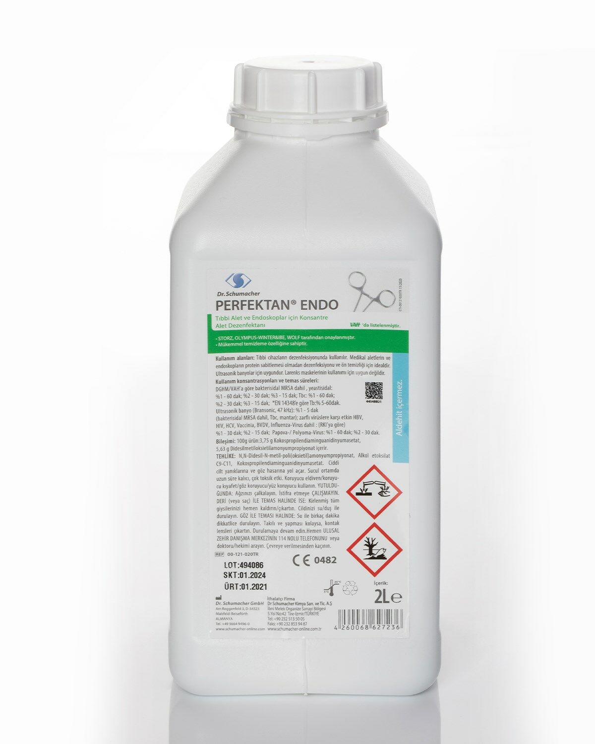 Schumacher Perfektan Endo Alet Dezenfektanı Konsantre 2 Lt