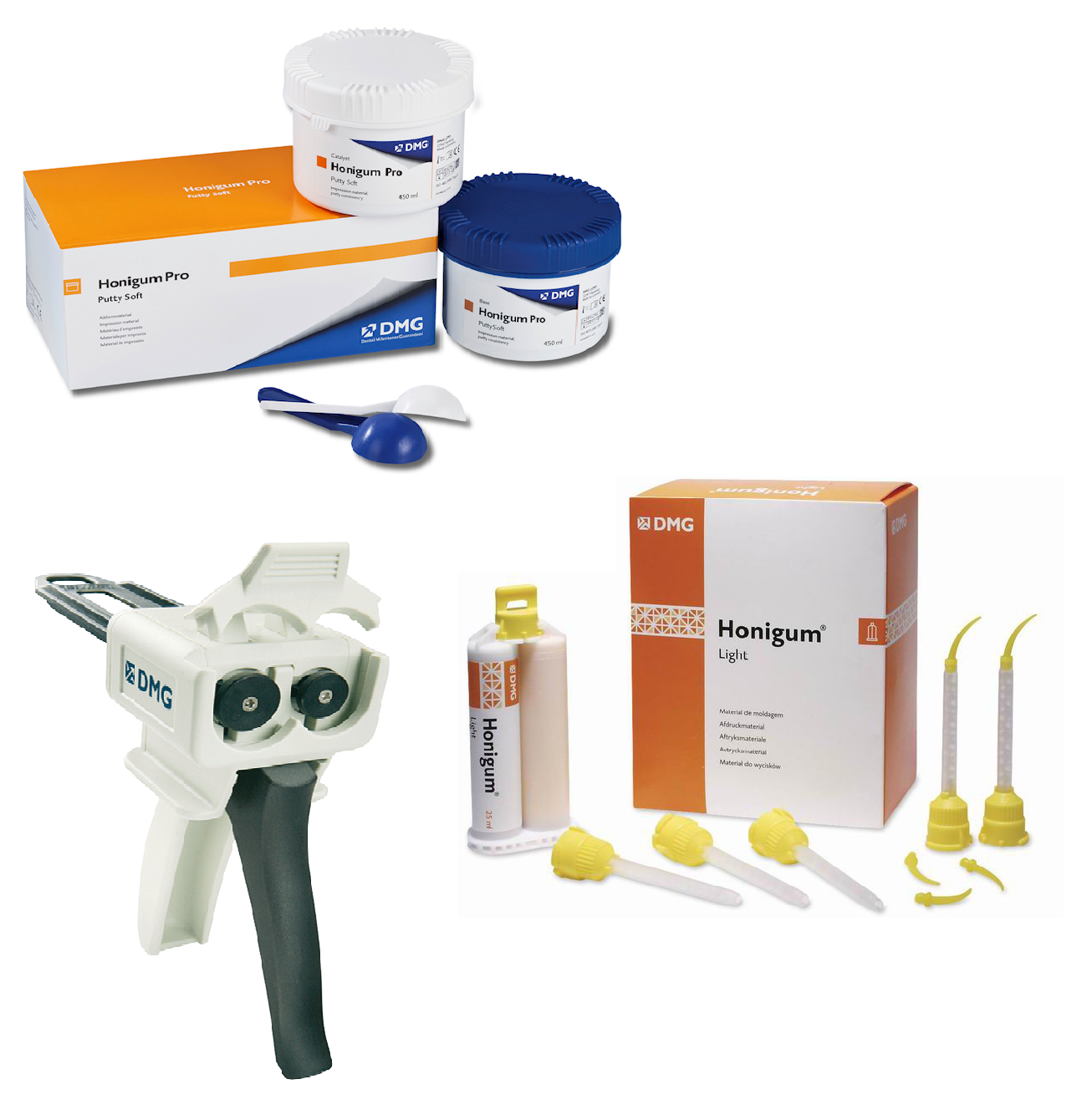 Dmg Honigum Putty El Formu Ölçü Takım+Tabanca