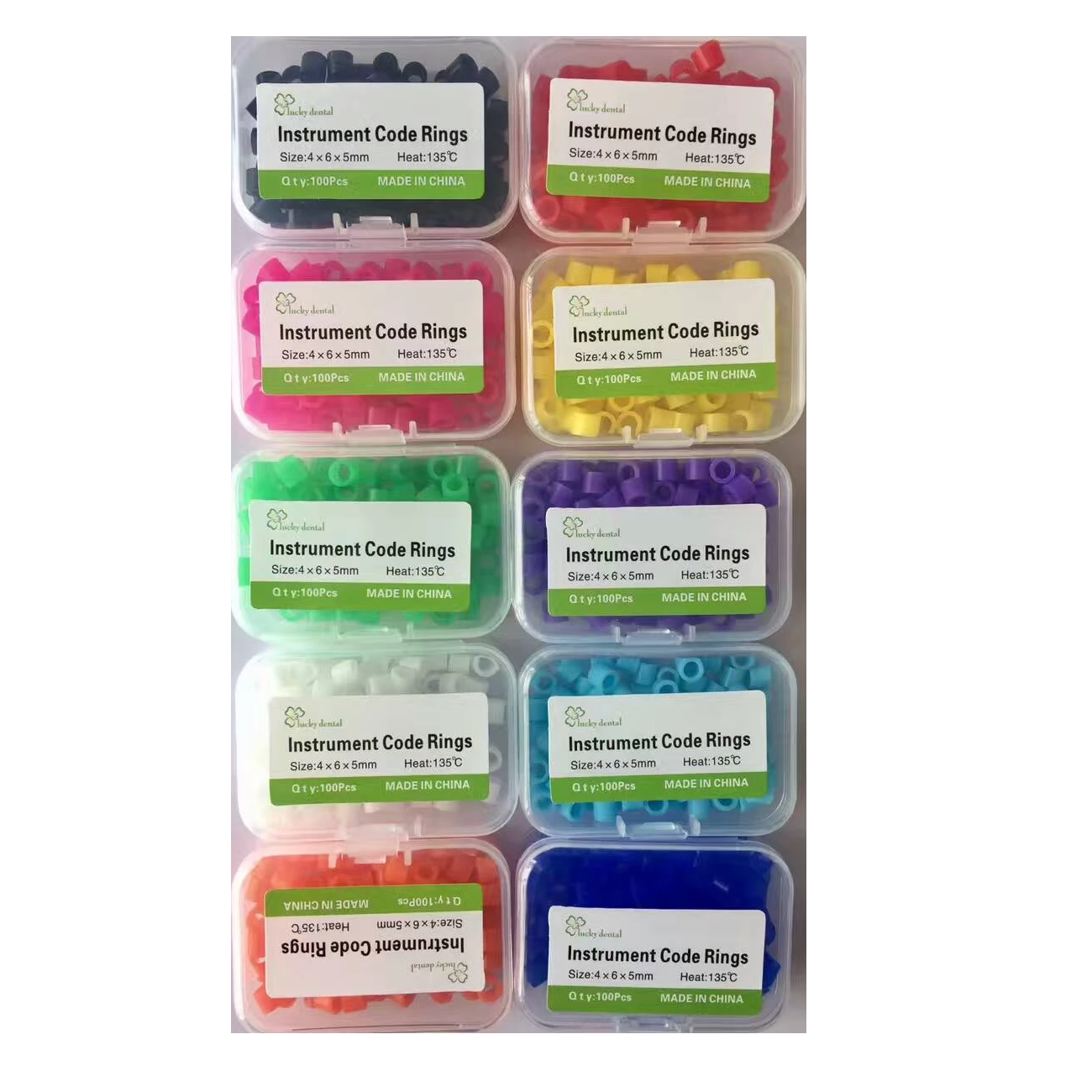 Ocean Silikon Renk Kod Halkaları - 50 Adet