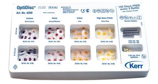 Kerr OptiDisc Genel Asorti Kiti 240'lık - Cila Diski