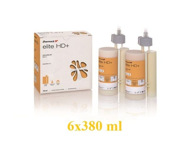 Zhermack Elite HD+ Maxi Putty Soft Makine Ölçüsü - Fast Set - 6*380ml