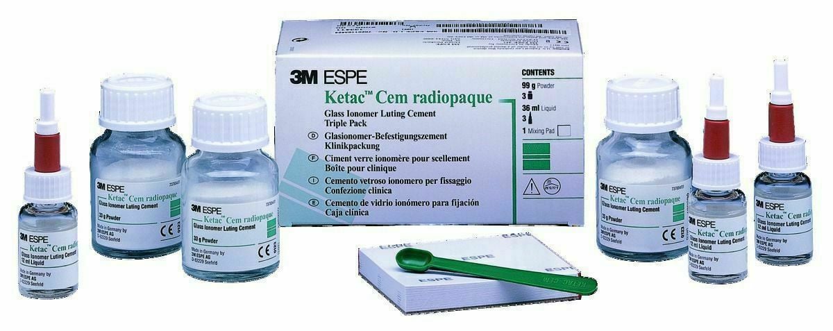 3M Ketac Cem Radiopaque Cam İyonomer Siman 3'lü Set